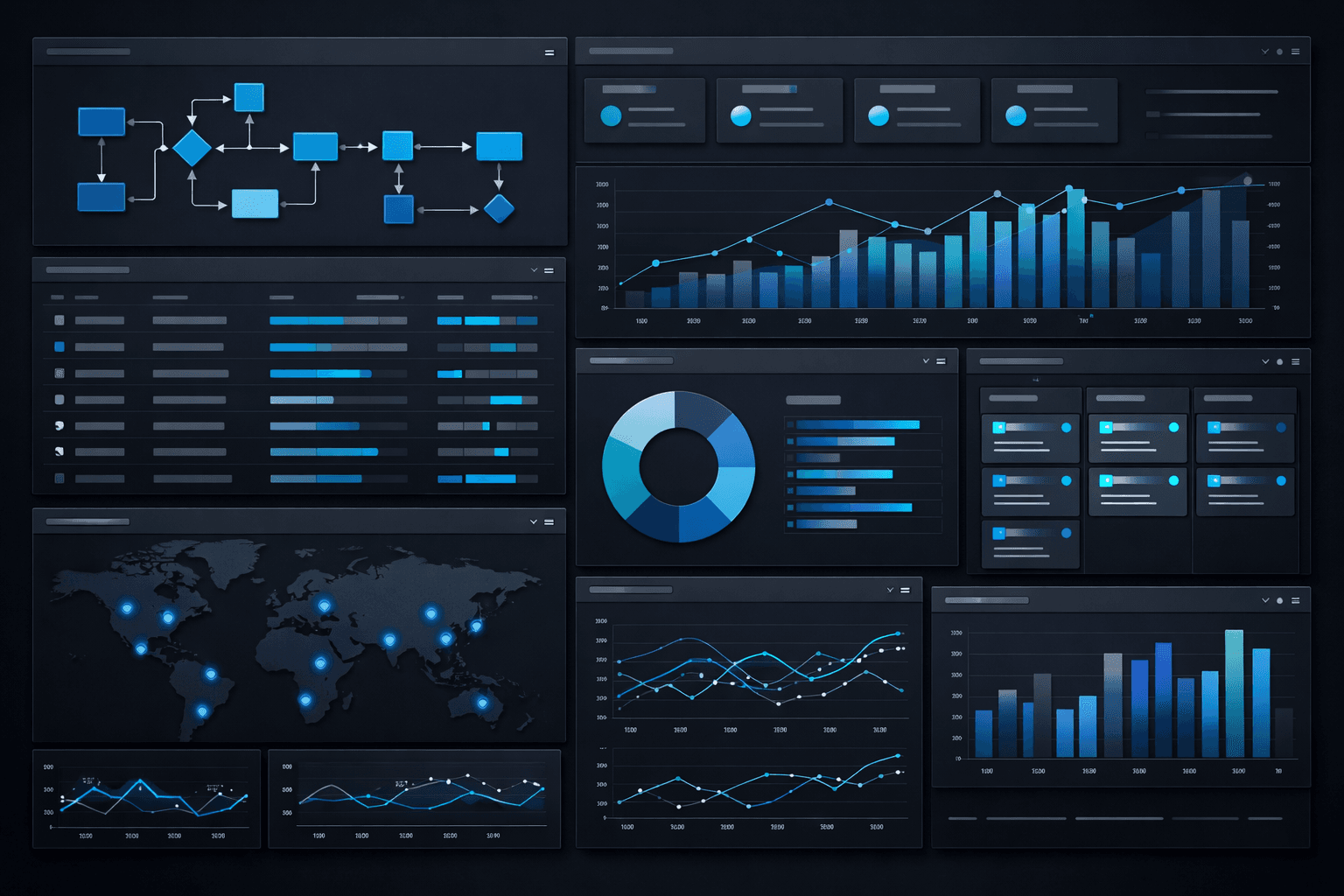 Mockup de plataforma operativa en producción